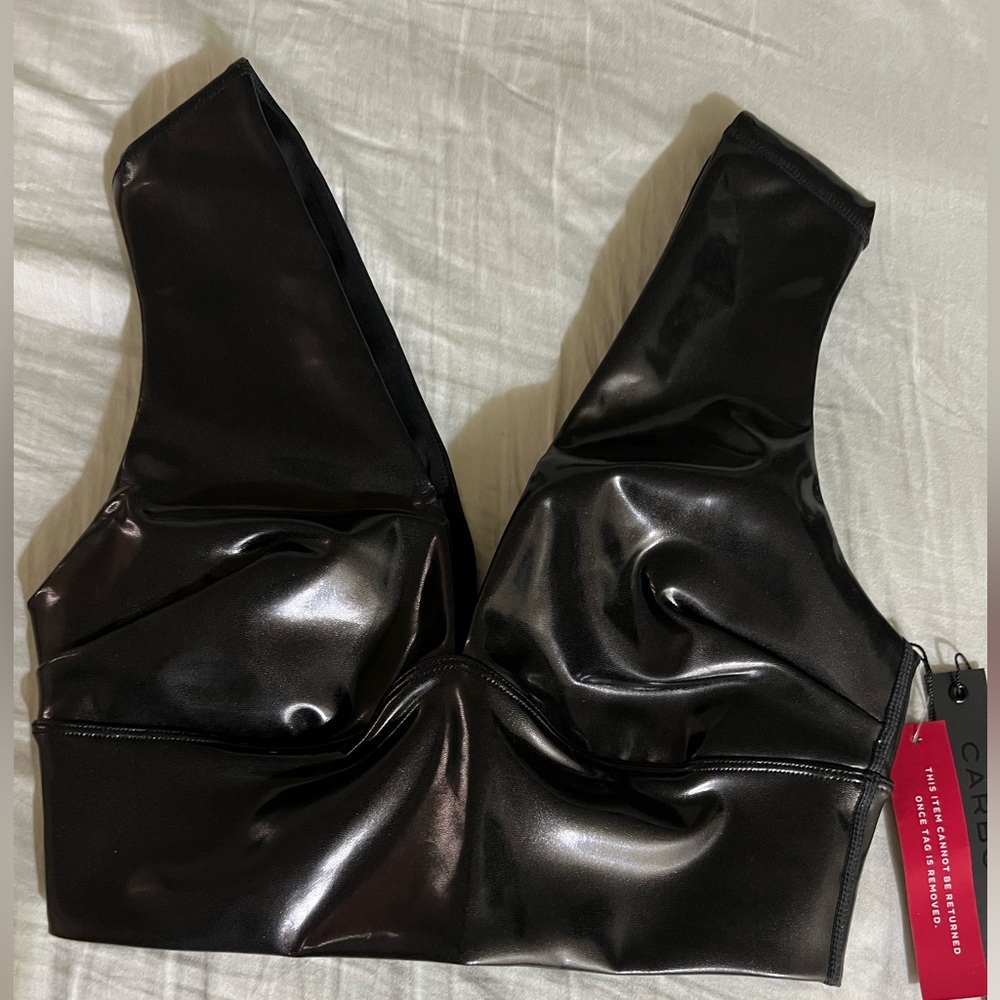 Carbon38 Patent Double V Bra